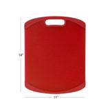 11 Inch x 14 Inch Nonslip Cutting Board, Red